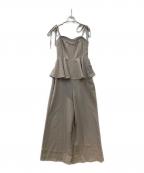 dolce licheドルチェリーチェ）の古着「オールインワン」｜ベージュ