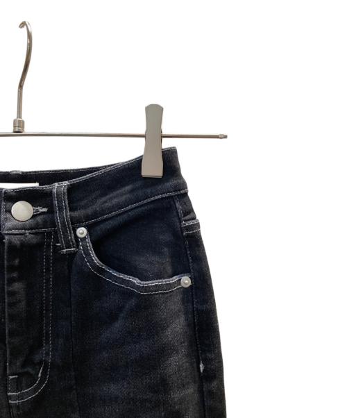 Resexxy（リゼクシー）Resexxy (リゼクシー) カットアウトリボンデニムパンツ ブラック サイズ:XSの古着・服飾アイテム