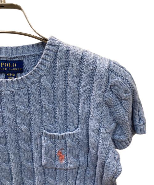 POLO RALPH LAUREN（ポロ・ラルフローレン）POLO RALPH LAUREN (ポロ・ラルフローレン) ニット スカイブルー サイズ:M（8-10）の古着・服飾アイテム