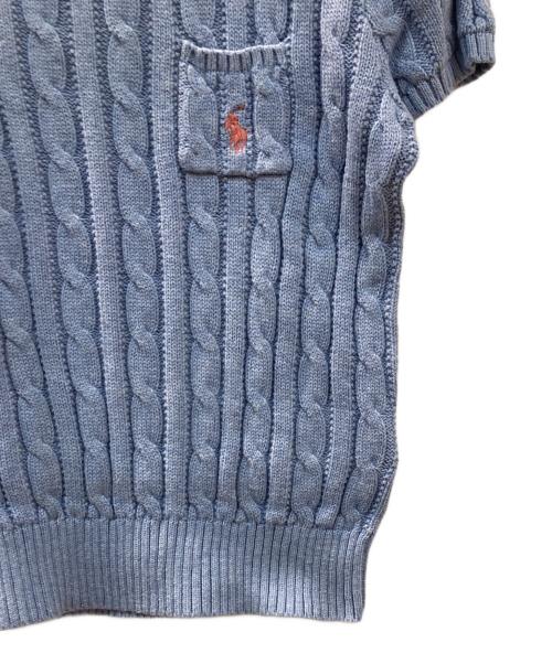 POLO RALPH LAUREN（ポロ・ラルフローレン）POLO RALPH LAUREN (ポロ・ラルフローレン) ニット スカイブルー サイズ:M（8-10）の古着・服飾アイテム