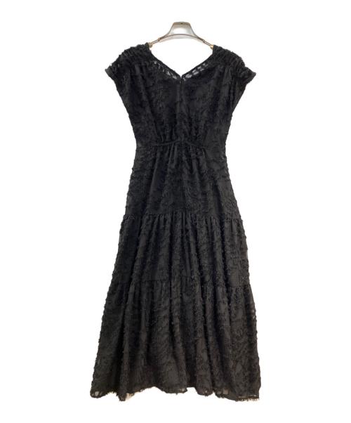 marga（マルガ）marga (マルガ) JACQUARD LACE DRESS ブラック サイズ:Fの古着・服飾アイテム