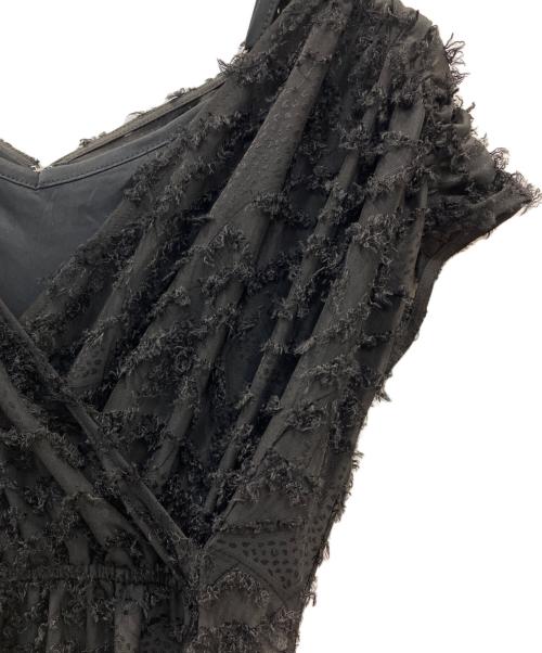 marga（マルガ）marga (マルガ) JACQUARD LACE DRESS ブラック サイズ:Fの古着・服飾アイテム