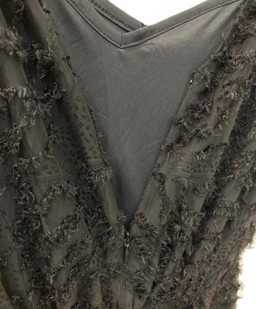 marga（マルガ）marga (マルガ) JACQUARD LACE DRESS ブラック サイズ:Fの古着・服飾アイテム