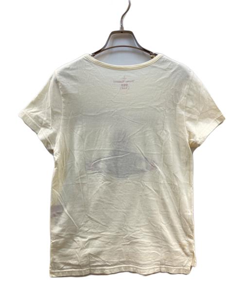 Vivienne Westwood RED LABEL（ヴィヴィアンウエストウッドレッドレーベル）Vivienne Westwood RED LABEL (ヴィヴィアンウエストウッドレッドレーベル) オーブプリントカットソー アイボリー サイズ:1の古着・服飾アイテム