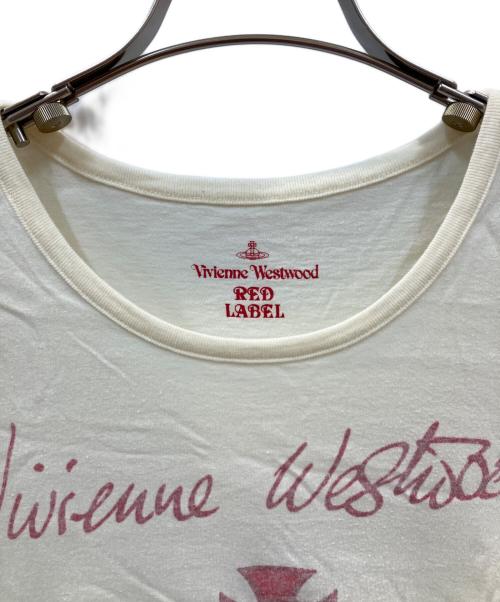 Vivienne Westwood RED LABEL（ヴィヴィアンウエストウッドレッドレーベル）Vivienne Westwood RED LABEL (ヴィヴィアンウエストウッドレッドレーベル) オーブプリントカットソー アイボリー サイズ:1の古着・服飾アイテム