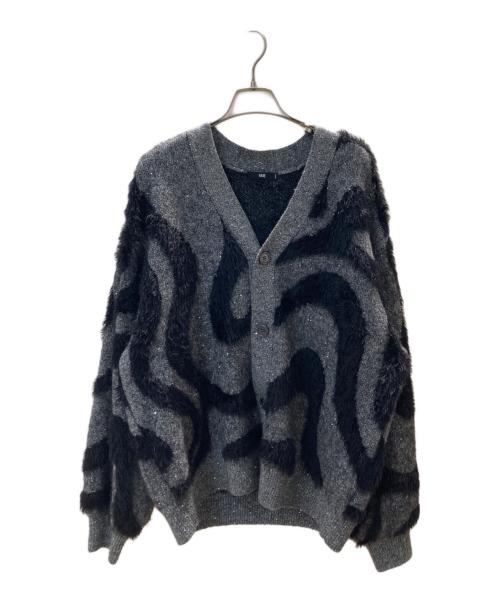 HARE（ハレ）HARE (ハレ) イソザイラインスパンコール カーディガン グレー サイズ:Sの古着・服飾アイテム