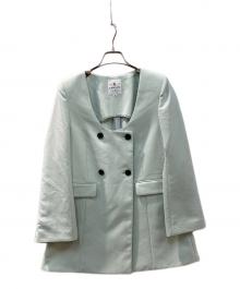 LANVIN en Bleu（ランバンオンブルー）の古着「ジャケット」｜ミントグリーン