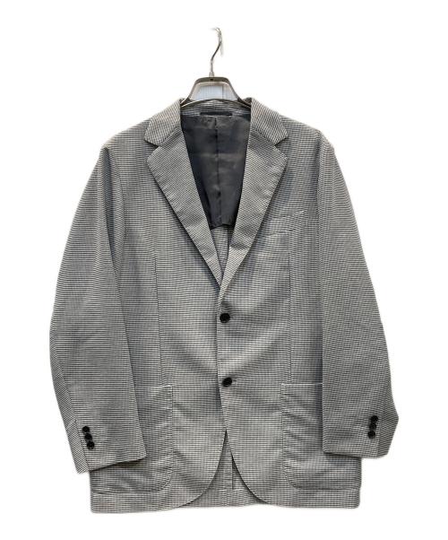 UNITED ARROWS（ユナイテッドアローズ）UNITED ARROWS (ユナイテッドアローズ) ミニチェック カラミ 2ボタン ジャケット ライトグレー サイズ:46の古着・服飾アイテム
