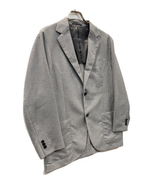 UNITED ARROWS（ユナイテッドアローズ）UNITED ARROWS (ユナイテッドアローズ) ミニチェック カラミ 2ボタン ジャケット ライトグレー サイズ:46の古着・服飾アイテム