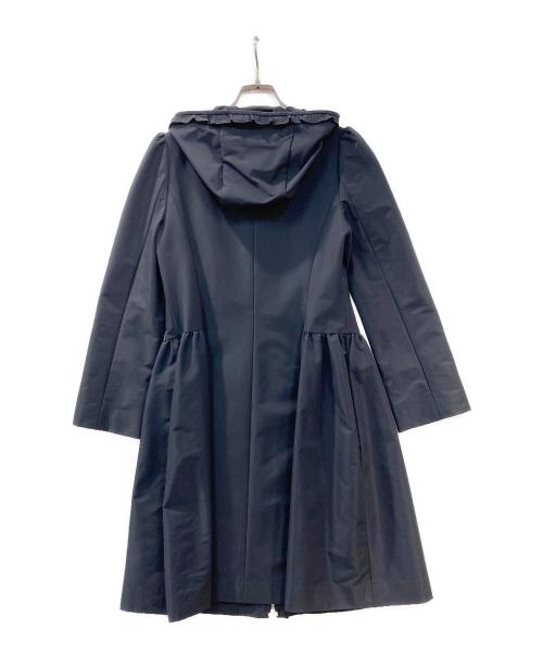 M'S GRACY（エムズグレイシー）M'S GRACY (エムズグレイシー) フリルフーディーコート ネイビー サイズ:36の古着・服飾アイテム