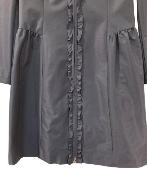 M'S GRACY（エムズグレイシー）M'S GRACY (エムズグレイシー) フリルフーディーコート ネイビー サイズ:36の古着・服飾アイテム
