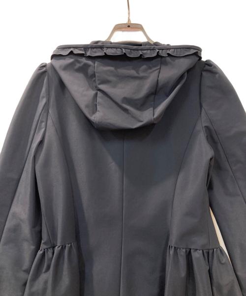M'S GRACY（エムズグレイシー）M'S GRACY (エムズグレイシー) フリルフーディーコート ネイビー サイズ:36の古着・服飾アイテム