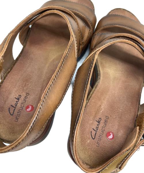CLARKS（クラークス）CLARKS (クラークス) サンダル ブラウン サイズ:23.5cmの古着・服飾アイテム