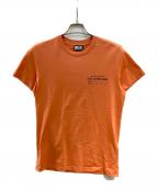 DIESELディーゼル）の古着「Tシャツ」｜オレンジ