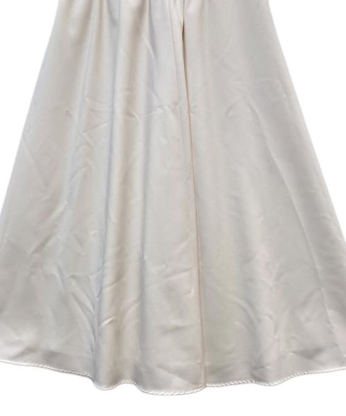 SOEJU（ソージュ）SOEJU (ソージュ) ソフトオックスロングフレアスカート ベージュ サイズ:Sの古着・服飾アイテム