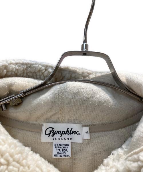Gymphlex（ジムフレックス）Gymphlex (ジムフレックス) ボアジャケット ベージュ サイズ:16の古着・服飾アイテム