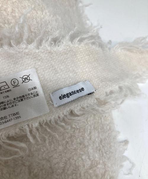 elegancese（エレガンセーゼ）ELEGANCESE (エレガンセーゼ) カシミヤストール ベージュの古着・服飾アイテム