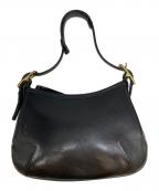 COACHコーチ）の古着「オールド ワンショルダー レザーバッグ」｜ブラック