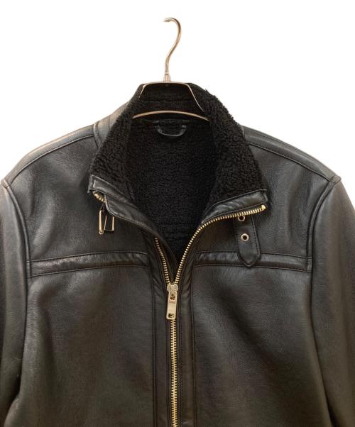 ZARA（ザラ）ZARA (ザラ) エコレザーフライトジャケット ブラック サイズ:Sの古着・服飾アイテム