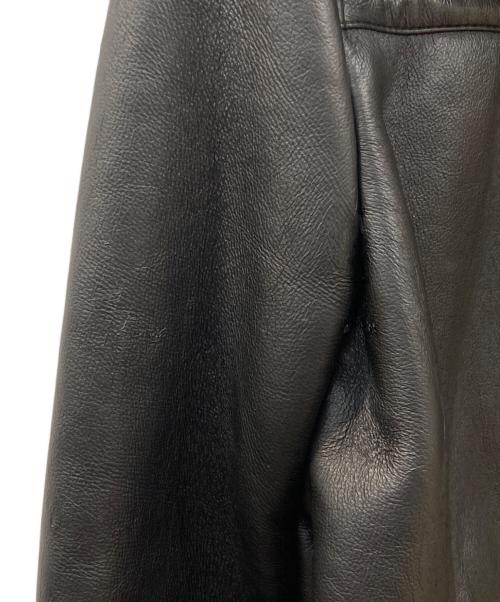 ZARA（ザラ）ZARA (ザラ) エコレザーフライトジャケット ブラック サイズ:Sの古着・服飾アイテム