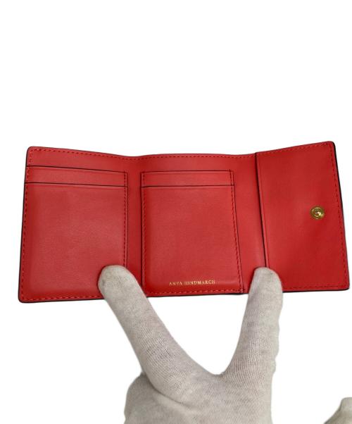 ANYA HINDMARCH（アニヤ・ハインドマーチ）ANYA HINDMARCH (アニヤ・ハインドマーチ) ザニ―財布 ネイビーの古着・服飾アイテム