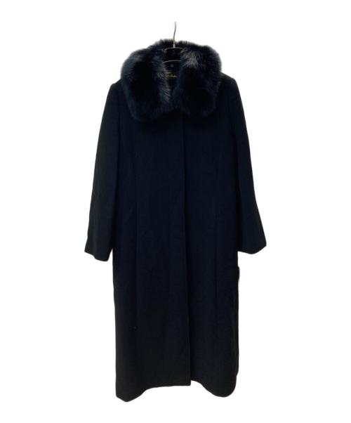 -（-）- (---) カシミヤ混ロングコート ブラック サイズ:L 未使用品の古着・服飾アイテム