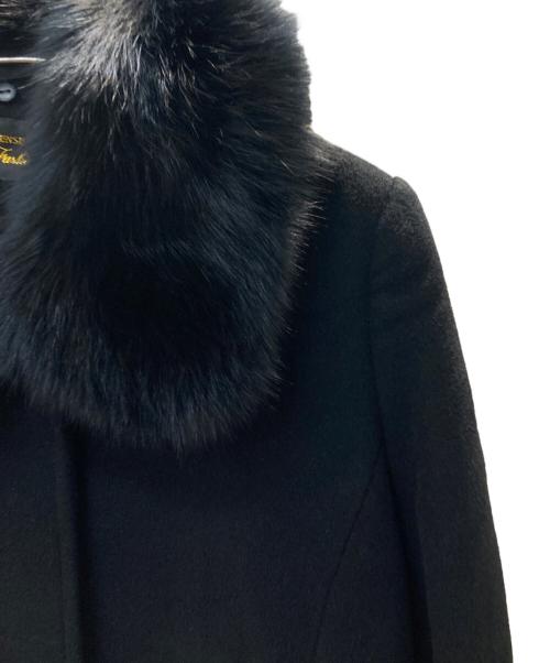 -（-）- (---) カシミヤ混ロングコート ブラック サイズ:L 未使用品の古着・服飾アイテム