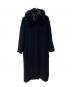 -（---）の古着「カシミヤ混ロングコート」｜ブラック