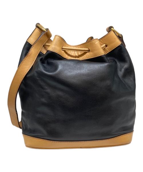 CELINE（セリーヌ）CELINE (セリーヌ) 巾着ショルダーバッグ ブラックの古着・服飾アイテム