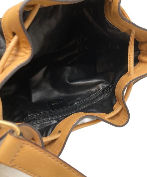 CELINE（セリーヌ）CELINE (セリーヌ) 巾着ショルダーバッグ ブラックの古着・服飾アイテム