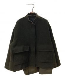 ZARA（ザラ）の古着「TEXTURED WOOL BLEND JACKET」｜カーキ