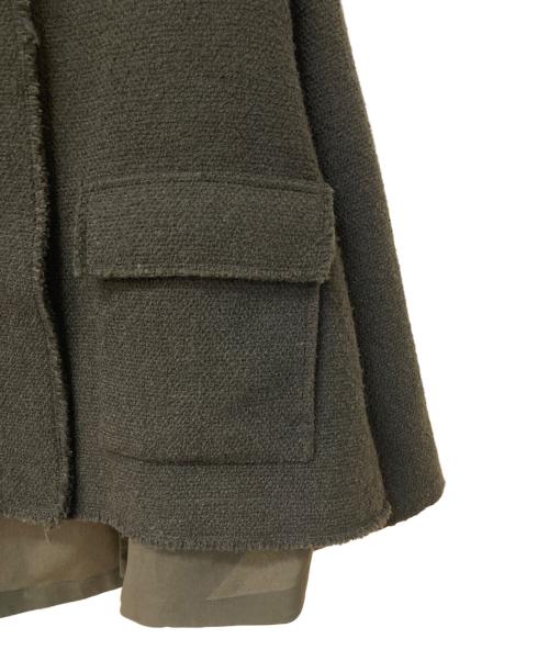 ZARA（ザラ）ZARA (ザラ) TEXTURED WOOL BLEND JACKET カーキ サイズ:XS-Sの古着・服飾アイテム
