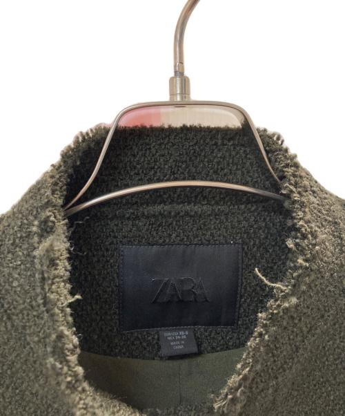 ZARA（ザラ）ZARA (ザラ) TEXTURED WOOL BLEND JACKET カーキ サイズ:XS-Sの古着・服飾アイテム