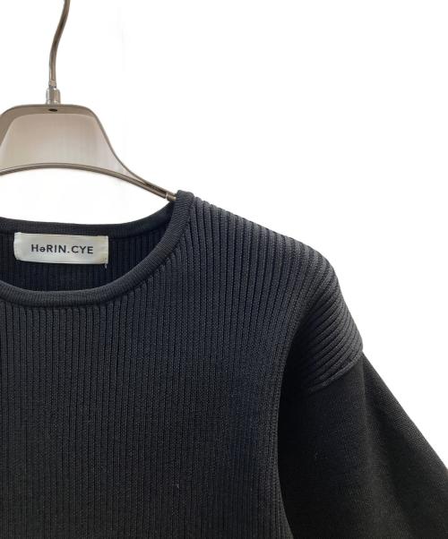 HeRIN.CYE（ヘリンドットサイ）HeRIN.CYE (ヘリンドットサイ) Color block flared tops ブラック サイズ:FREEの古着・服飾アイテム