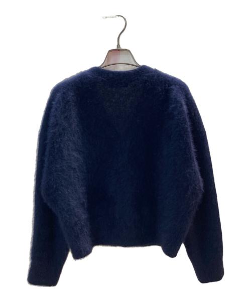 ROPE（ロペ）ROPE (ロペ) フォックスカシミヤニットカーディガン ネイビー サイズ:Fの古着・服飾アイテム
