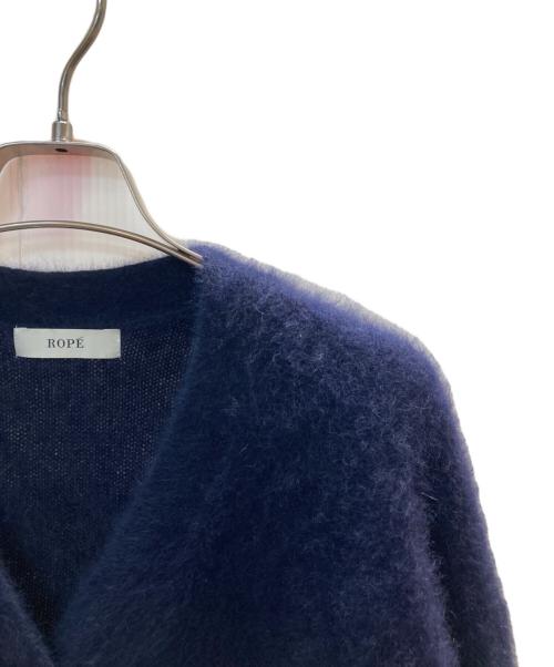 ROPE（ロペ）ROPE (ロペ) フォックスカシミヤニットカーディガン ネイビー サイズ:Fの古着・服飾アイテム