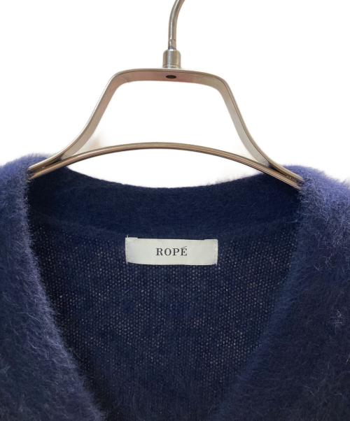 ROPE（ロペ）ROPE (ロペ) フォックスカシミヤニットカーディガン ネイビー サイズ:Fの古着・服飾アイテム