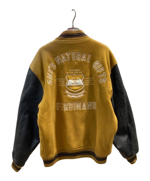 MAC HOPE（マックホープ）MAC HOPE (マックホープ) 切替スタジャン オレンジ サイズ:Lの古着・服飾アイテム