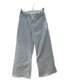 BIG JOHN×SURT（ビッグジョン×サート）の古着「MANNISH BAGGY バギーデニムパンツ」｜ホワイト