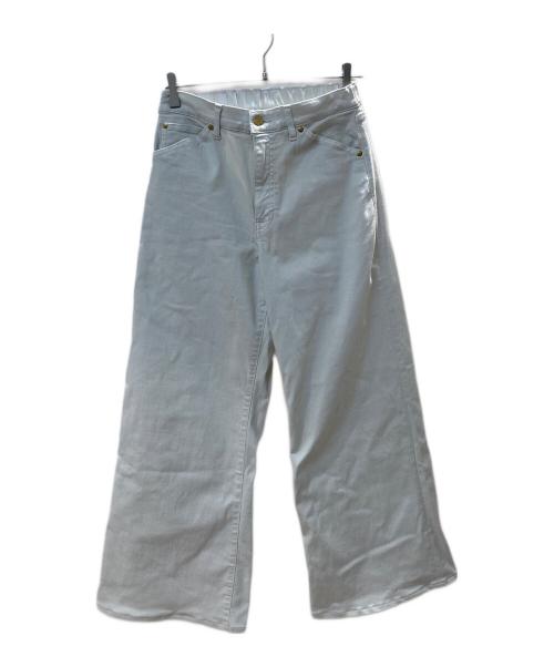 BIG JOHN（ビッグジョン）BIG JOHN (ビッグジョン) SURT (サート) MANNISH BAGGY バギーデニムパンツ ホワイト サイズ:Sの古着・服飾アイテム