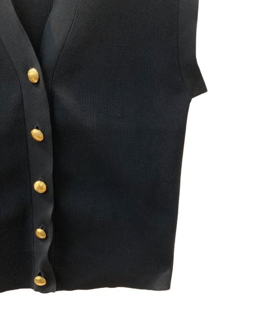 Drawing Numbers（ドローイングナンバーズ）Drawing Numbers (ドローイングナンバーズ) ニットベスト ブラック サイズ:38の古着・服飾アイテム