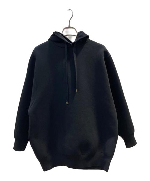 MADISON BLUE（マディソンブルー）MADISON BLUE (マディソンブルー) BIG KNIT HOODIE ブラック サイズ:XSの古着・服飾アイテム