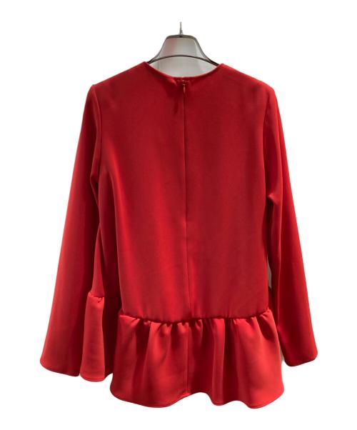 YOKO CHAN（ヨーコチャン）YOKO CHAN (ヨーコチャン) ティアードブラウス レッド サイズ:36 未使用品の古着・服飾アイテム