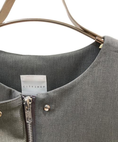 CITYSHOP（シティショップ）CITYSHOP (シティショップ) ZIP ジャンプスーツ グレー サイズ:36の古着・服飾アイテム