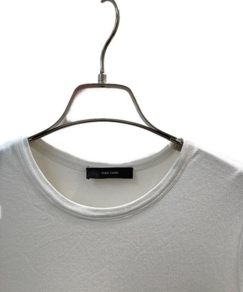 YOKO CHAN（ヨーコチャン）YOKO CHAN (ヨーコチャン) ハーフスリーブラッフルレイヤーブラウス ティアード ホワイト サイズ:36の古着・服飾アイテム