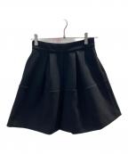 trefle+1トレフルプラスワン）の古着「タックショートパンツ」｜ブラック