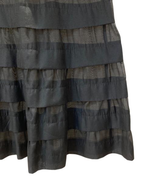 Whim Gazette（ウィムガゼット）Whim Gazette (ウィムガゼット) オーガンジーマーメイドスカート3 ブラック サイズ:38の古着・服飾アイテム