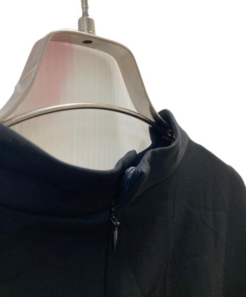 BORDERS at BALCONY（ボーダーズアットバルコニー）BORDERS AT BALCONY (ボーダーズアットバルコニー) ボーダーフリルワンピース ブラック サイズ:38の古着・服飾アイテム