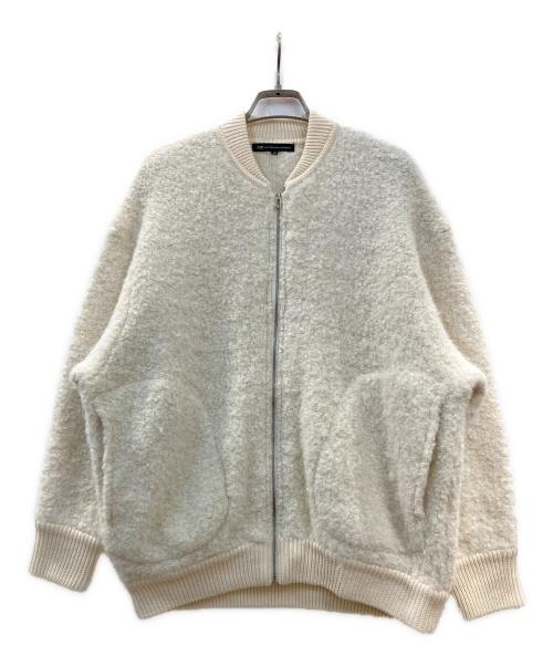 23区（ニジュウサンク）23区 (ニジュウサンク) アルパカ混ニットブルゾン ベージュ サイズ:44の古着・服飾アイテム