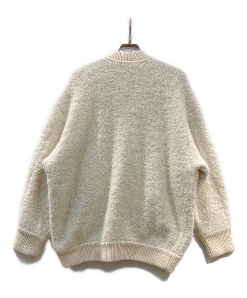 23区（ニジュウサンク）23区 (ニジュウサンク) アルパカ混ニットブルゾン ベージュ サイズ:44の古着・服飾アイテム
